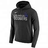 Men's Los Angeles Dodgers Nike Club Fleece Pullover Hoodie - Black,baseball caps,new era cap wholesale,wholesale hats